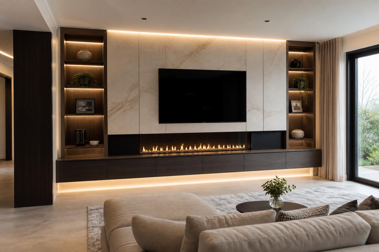 Living Rooms & Media Walls by Amazing Homes