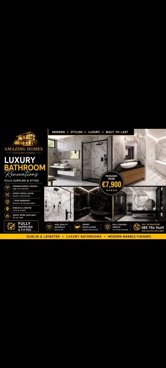 Luxury bathroom renovation by Amazing Homes